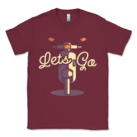 Burgundy vespa Classic Tee - artisFamous