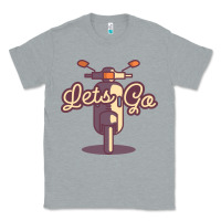 Heather Grey vespa Classic Tee - artisFamous