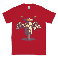 Red vespa Classic Tee - artisFamous