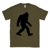 Army Green bigfoot in black design Classic Tee - artisFamous