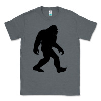 Charcoal Heather bigfoot in black design Classic Tee - artisFamous