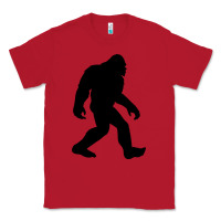 Red bigfoot in black design Classic Tee - artisFamous