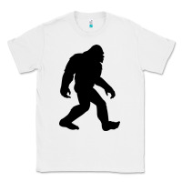 White bigfoot in black design Classic Tee - artisFamous
