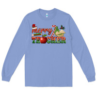 Colony Blue merry teacher Long Sleeve Tee - BarkalooDesign