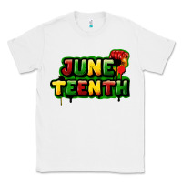 White juneteenth Classic Tee - FaDigitalArtStudio