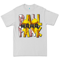 Dove Grey ball park mama Premium Tee - CowhideDigitalArt