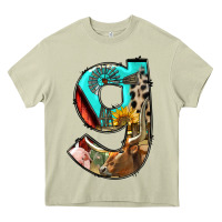 Mossy farm life alphabet lowercase letters g Heavy Core Tee - BundleAndBundleShop