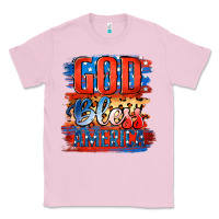 Bubblegum Pink God Bless America Classic Tee - Jasminsmagicworld