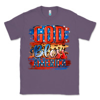 Lavender God Bless America Classic Tee - Jasminsmagicworld