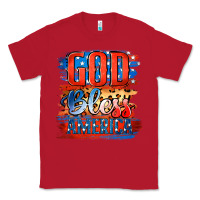 Red God Bless America Classic Tee - Jasminsmagicworld