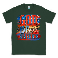 Sports Green God Bless America Classic Tee - Jasminsmagicworld