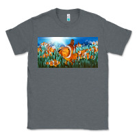 Charcoal Heather clown fish  license plate Classic Tee - BarkalooDesign