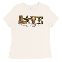 Camouflage Military Boots Love Ladies Tee | Teevron