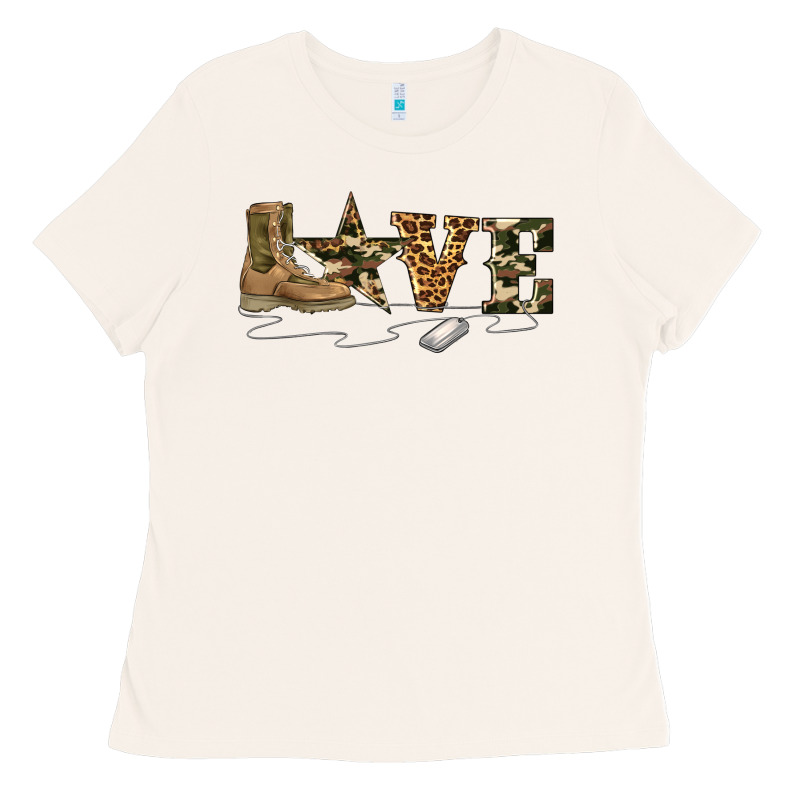 Camouflage Military Boots Love Ladies Tee by Artiststas | Teevron