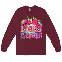 Burgundy fight cancer Long Sleeve Tee - BarkalooDesign