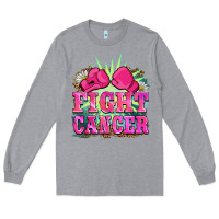 Heather Grey fight cancer Long Sleeve Tee - BarkalooDesign