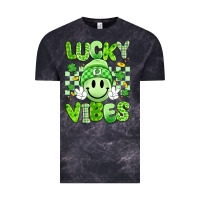 Cloud Black lucky vibes Vintage Tee - Artiststas