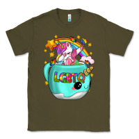 Army Green LGBTQ Unicorn And Narwhal Mug Classic Tee - BundleAndBundleShop