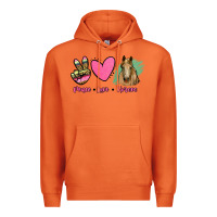 Carrot peace love horses Premium Hoodie - RanaPortraitStore