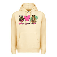 Pina Colada peace love horses Premium Hoodie - RanaPortraitStore