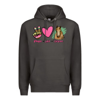Smoke peace love horses Premium Hoodie - RanaPortraitStore