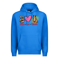 True Royal peace love horses Premium Hoodie - RanaPortraitStore