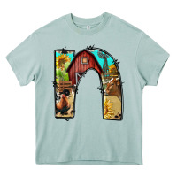 Arona farm life alphabet lowercase letters n Heavy Core Tee - BundleAndBundleShop