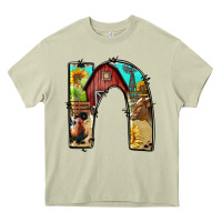 Mossy farm life alphabet lowercase letters n Heavy Core Tee - BundleAndBundleShop