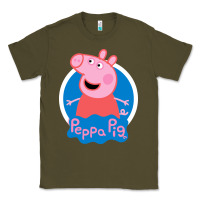 Army Green peppa pig Classic Tee - artisFamous