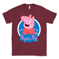 Burgundy peppa pig Classic Tee - artisFamous