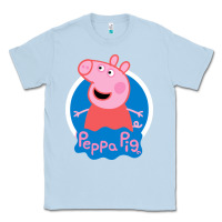 Dusty Blue peppa pig Classic Tee - artisFamous