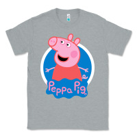 Heather Grey peppa pig Classic Tee - artisFamous