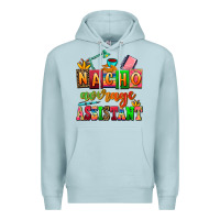 Blue Mist nacho average assistant Premium Hoodie - AdoDesignShop