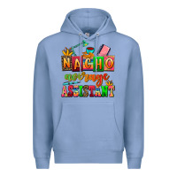 Colony Blue nacho average assistant Premium Hoodie - AdoDesignShop