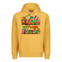 Mustard nacho average assistant Premium Hoodie - AdoDesignShop