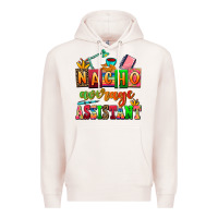 Pale Pink nacho average assistant Premium Hoodie - AdoDesignShop