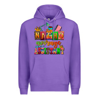 Purple nacho average assistant Premium Hoodie - AdoDesignShop