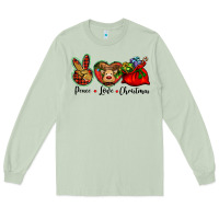 Matcha peace love Christmas Long Sleeve Tee - BarkalooDesign