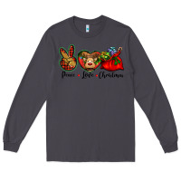 Smoke peace love Christmas Long Sleeve Tee - BarkalooDesign