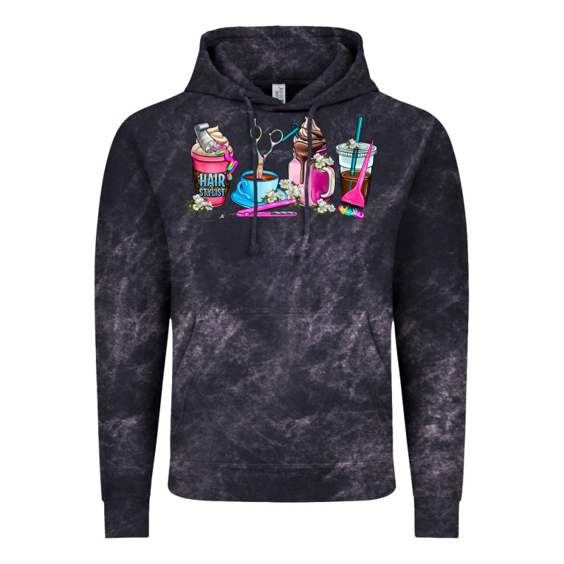 Hair Stylist Coffee Cup Vintage Hoodie by AdoDesignShop | Teevron