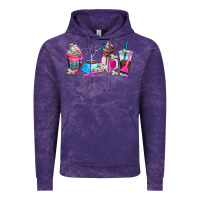 Cloud Purple hair stylist coffee cup Vintage Hoodie - AdoDesignShop