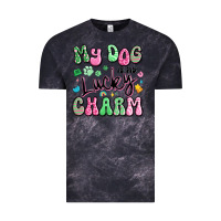 Cloud Black my dog is my lucky charm Vintage Tee - Artiststas