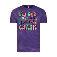 Cloud Purple my dog is my lucky charm Vintage Tee - Artiststas