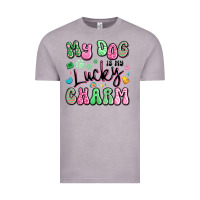 Vintage Zinc my dog is my lucky charm Vintage Tee - Artiststas