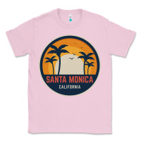 Bubblegum Pink santa monica california Classic Tee - artisFamous