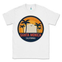 White santa monica california Classic Tee - artisFamous