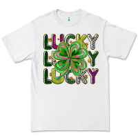 White Lucky Premium Tee - CowhideDigitalArt