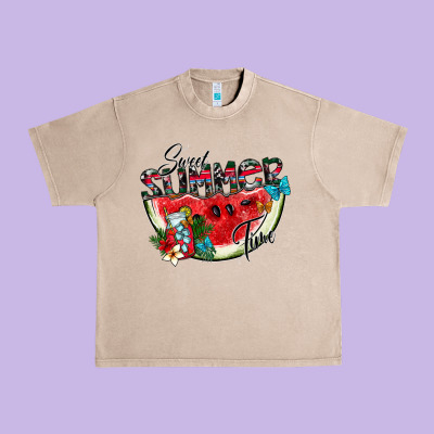 Sweet Summer Time Urban Heavy Tee Designed By Sublimationcraftshop