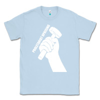 Dusty Blue proletariat uprising revolution politics Classic Tee - artisFamous