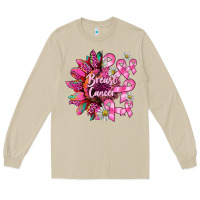 Mushroom breast cancer sunflower Long Sleeve Tee - BarkalooDesign